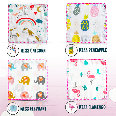60 Pack Baby Washcloths Set