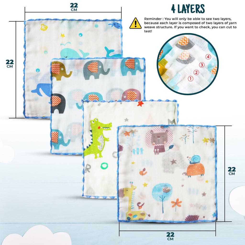60 Pack Baby Washcloths Set