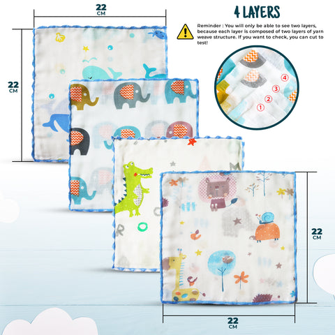 60 Pack Baby Washcloths Set