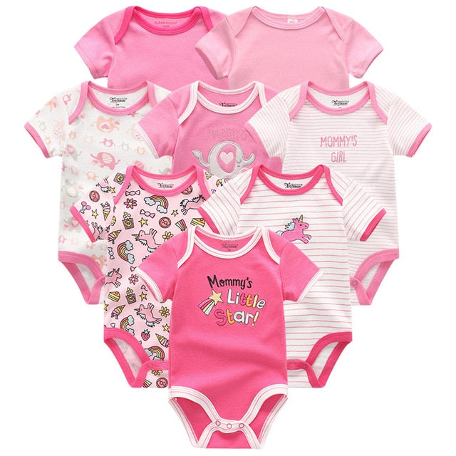 8 Pieces Baby Rompers