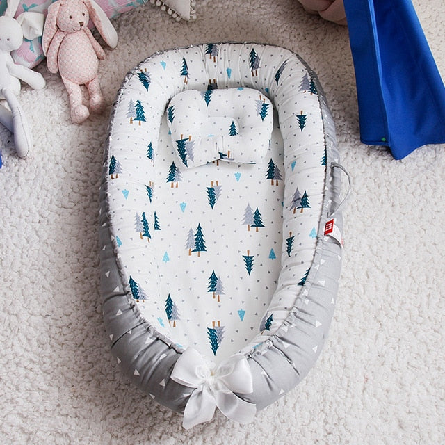 Baby Nest Bed with Pillow