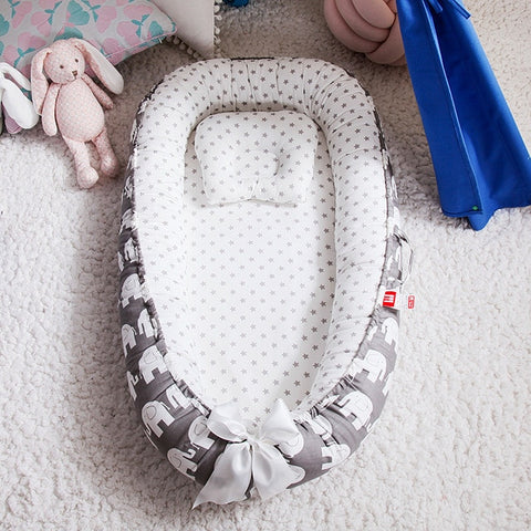 Baby Nest Bed with Pillow
