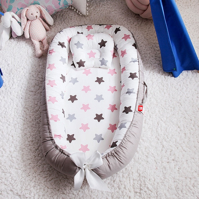 Baby Nest Bed with Pillow