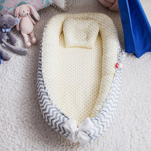Baby Nest Bed with Pillow