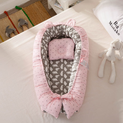 Baby Nest Bed with Pillow