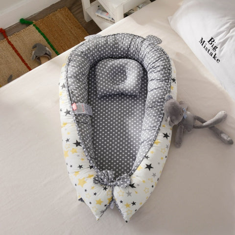 Baby Nest Bed with Pillow