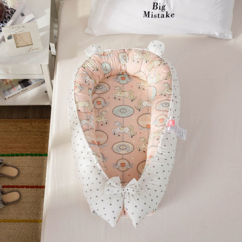 Baby Nest Bed with Pillow
