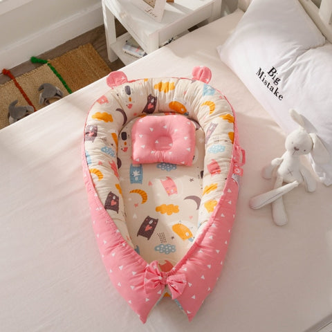 Baby Nest Bed with Pillow