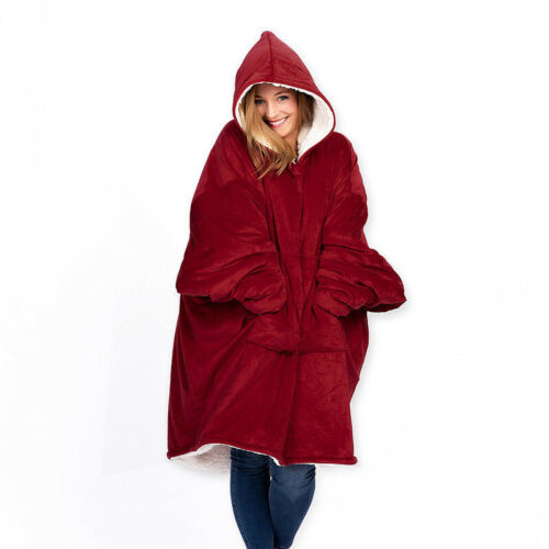 Plush Coral Fleece Microfiber Hoodie