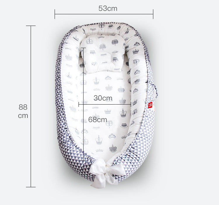 Baby Nest Bed with Pillow