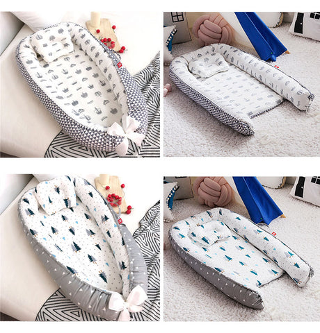 Baby Nest Bed with Pillow