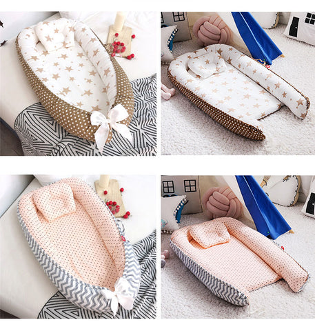 Baby Nest Bed with Pillow