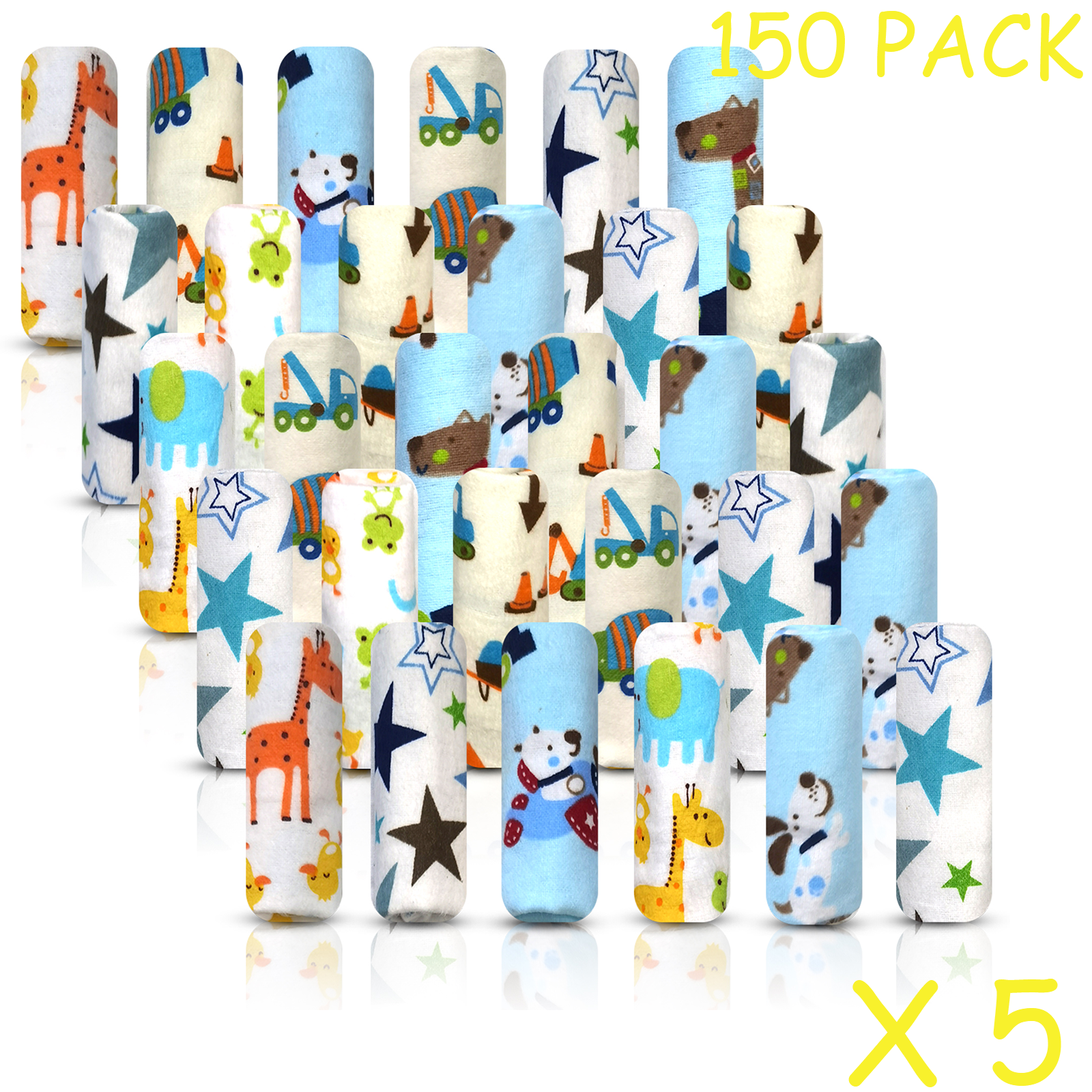 150 Pack Baby Washcloths Set