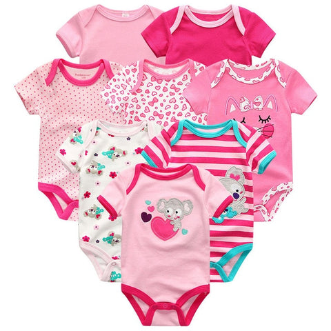 8 Pieces Baby Rompers