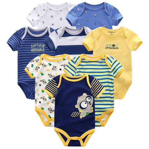 8 Pieces Baby Rompers