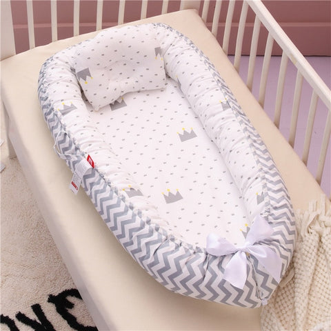 Baby Nest Bed with Pillow