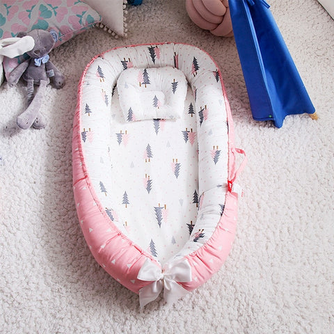 Baby Nest Bed with Pillow