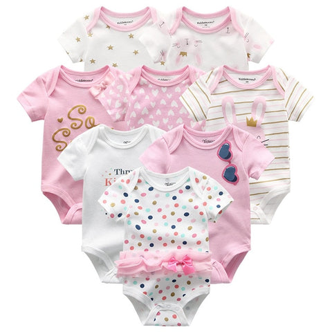 8 Pieces Baby Rompers